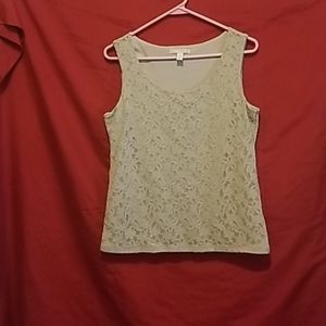 Beige lace blouse